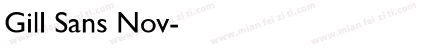 Gill Sans Nov字体转换